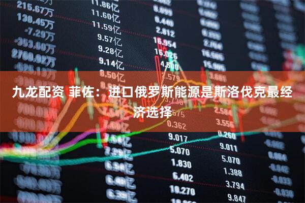 九龙配资 菲佐：进口俄罗斯能源是斯洛伐克最经济选择